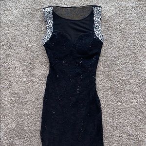 B Darlin black dress